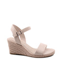 Sandalo con zeppa in corda da donna
