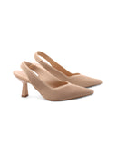 Decolleté slingback in tessuto donna