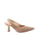 Decolleté slingback in tessuto donna