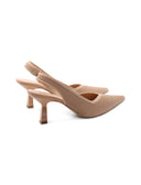 Decolleté slingback in tessuto donna