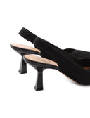 Decolleté slingback in tessuto donna