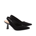 Decolleté slingback in tessuto donna