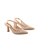 décolleté slingback intrecciata donna