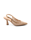 décolleté slingback intrecciata donna