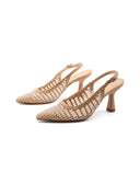 décolleté slingback intrecciata donna