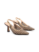 décolleté slingback intrecciata donna