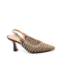décolleté slingback intrecciata donna