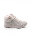 Cozy Leopard sneaker alta donna