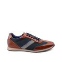 Scarpa da uomo in vera pelle e tessuto