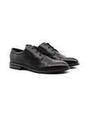 Stringata uomo elegante vera pelle nera