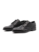 Stringata uomo elegante vera pelle nera
