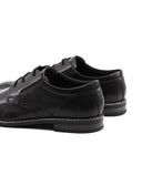 Stringata uomo elegante vera pelle nera