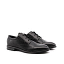 Stringata uomo elegante vera pelle nera