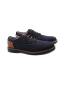 Scarpa derby uomo in pelle scamosciata