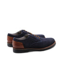 Scarpa derby uomo in pelle scamosciata