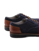 Scarpa derby uomo in pelle scamosciata