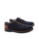 Scarpa derby uomo in pelle scamosciata