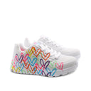 Spread The Love sneaker con cuori donna