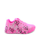 Metallic Love sneaker rosa da bimba