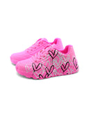 Metallic Love sneaker rosa da bimba