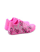 Metallic Love sneaker rosa da bimba