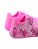 Metallic Love sneaker rosa da bimba