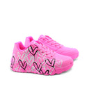 Metallic Love sneaker rosa da bimba