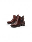 Stivaletto con fibbia e zip da donna