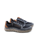 Sneaker uomo con lacci elastici e zip