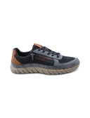Sneaker uomo con lacci elastici e zip