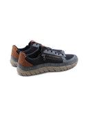 Sneaker uomo con lacci elastici e zip