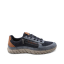 Sneaker uomo con lacci elastici e zip