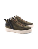 Sneaker alta con zip da uomo