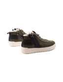 Sneaker alta con zip da uomo