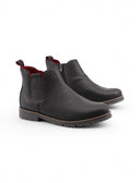Stivaletto in pelle con zip da uomo
