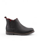 Stivaletto in pelle con zip da uomo