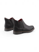 Stivaletto in pelle con zip da uomo