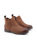 Stivaletto in pelle con zip da uomo