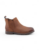 Stivaletto in pelle con zip da uomo
