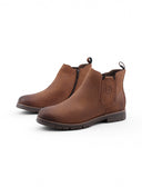 Stivaletto in pelle con zip da uomo