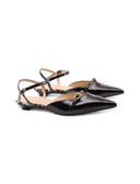 Slingback kitten heel in vernice donna