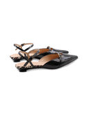 Slingback kitten heel in vernice donna