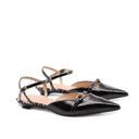 Slingback kitten heel in vernice donna