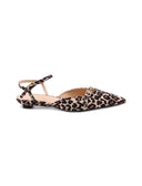 Slingback kitten heels animalier donna