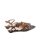 Slingback kitten heels animalier donna