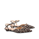 Slingback kitten heels animalier donna