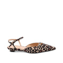 Slingback kitten heels animalier donna