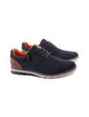 Scarpa derby in tessuto con zip da uomo