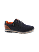 Scarpa derby in tessuto con zip da uomo