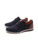 Scarpa derby in tessuto con zip da uomo